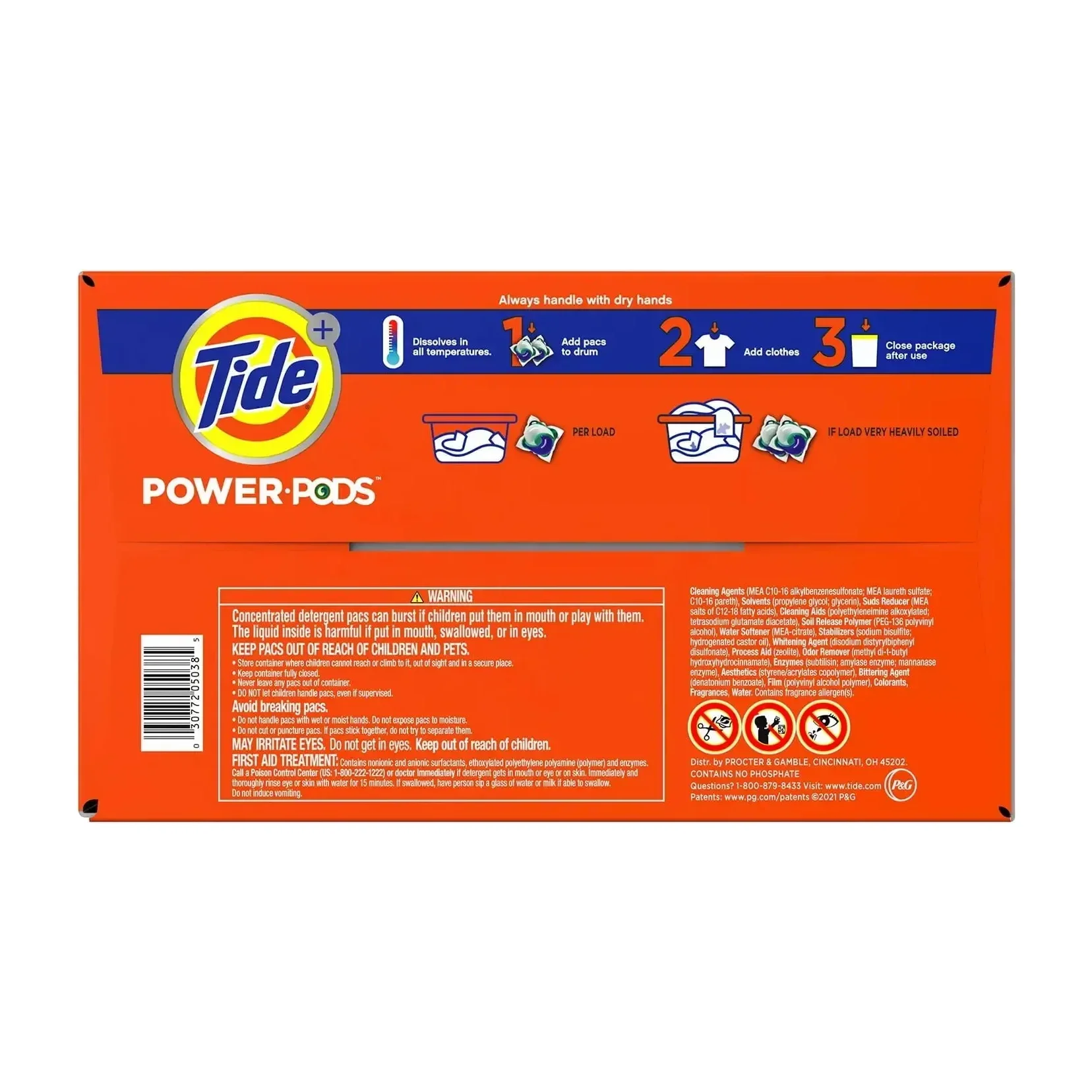 Tide Power PODS Hygienic Clean Heavy Duty (72 Count)