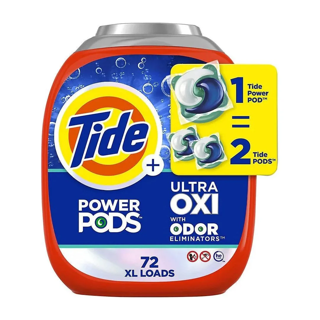Laundry Detergent Pacs in Kenya - Tide Power PODS Ultra OXI, 72 ct