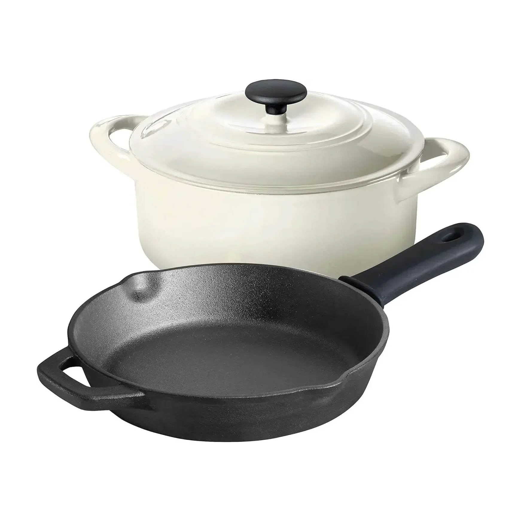 Tramontina 3-Piece Cast Iron Cookware Set, Latte