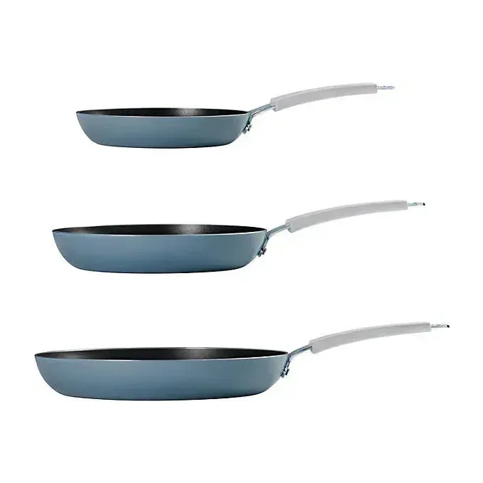 Tramontina 3-Pack Fry Pans, Blue