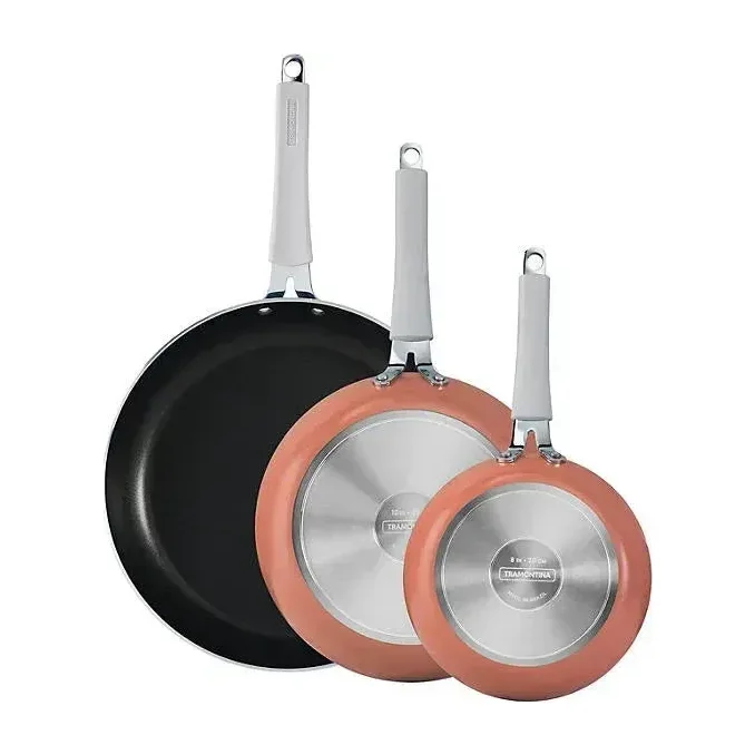 Tramontina 3-Pack Fry Pans, Persimmon