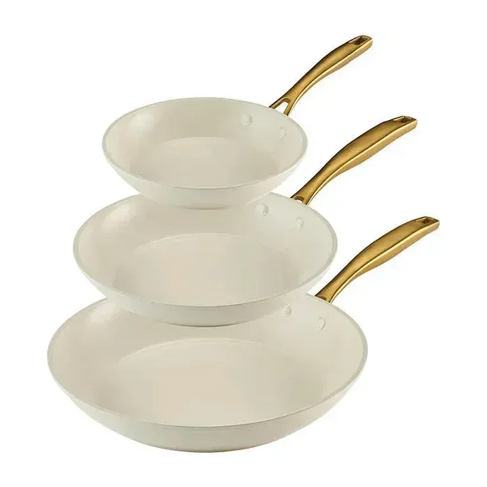 Tramontina 3-Pack Fry Pans, White