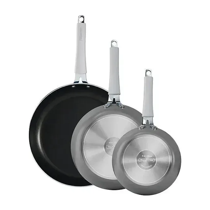 Tramontina 3-Pack Fry Pans, White