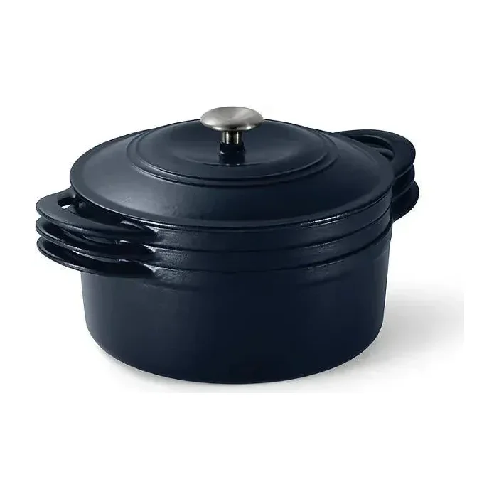 Tramontina 4-Piece Stackable Enamel Cast Iron Cookware Set