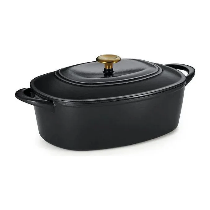 Tramontina Cast Iron Oval Dutch Oven Pot with Lid