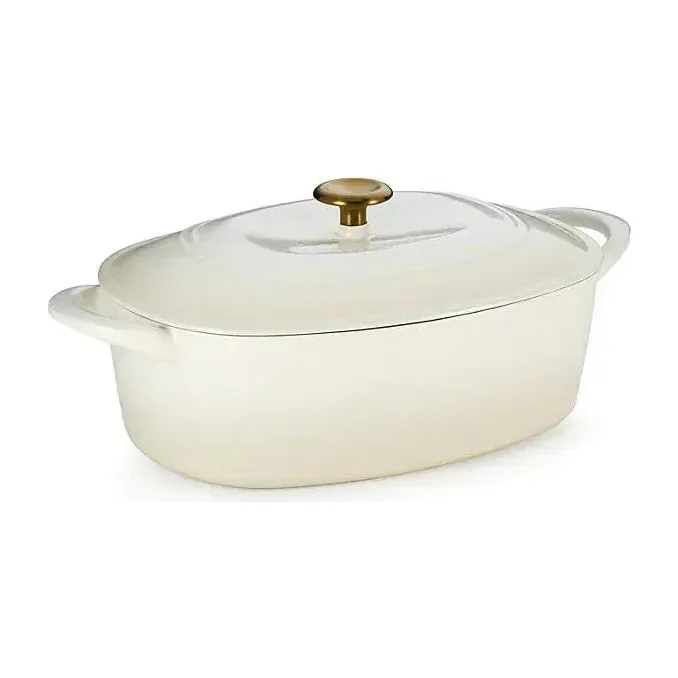 Tramontina Cast Iron Oval Dutch Oven Pot with Lid