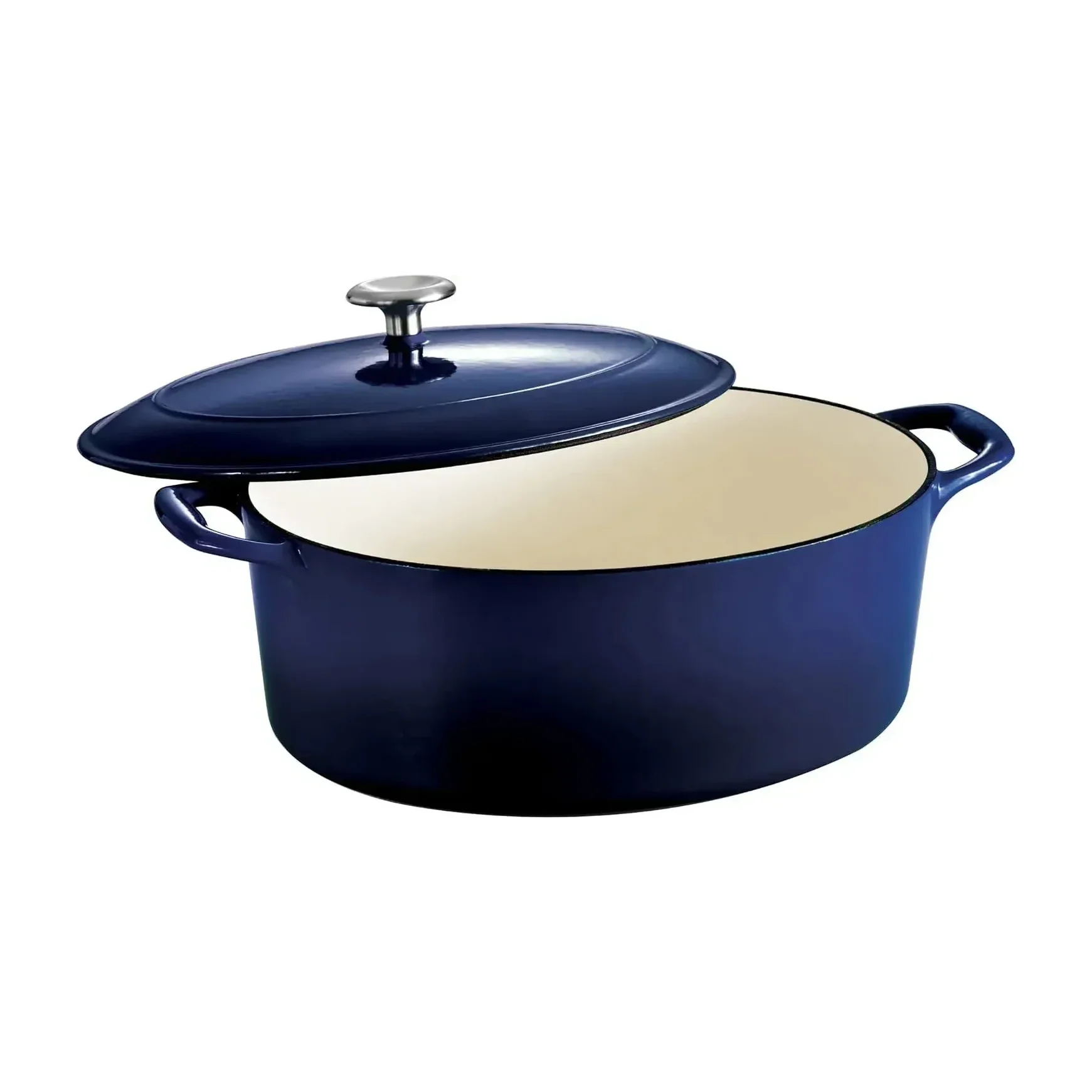 Tramontina Cast Iron Oval Dutch Oven Pot with Lid