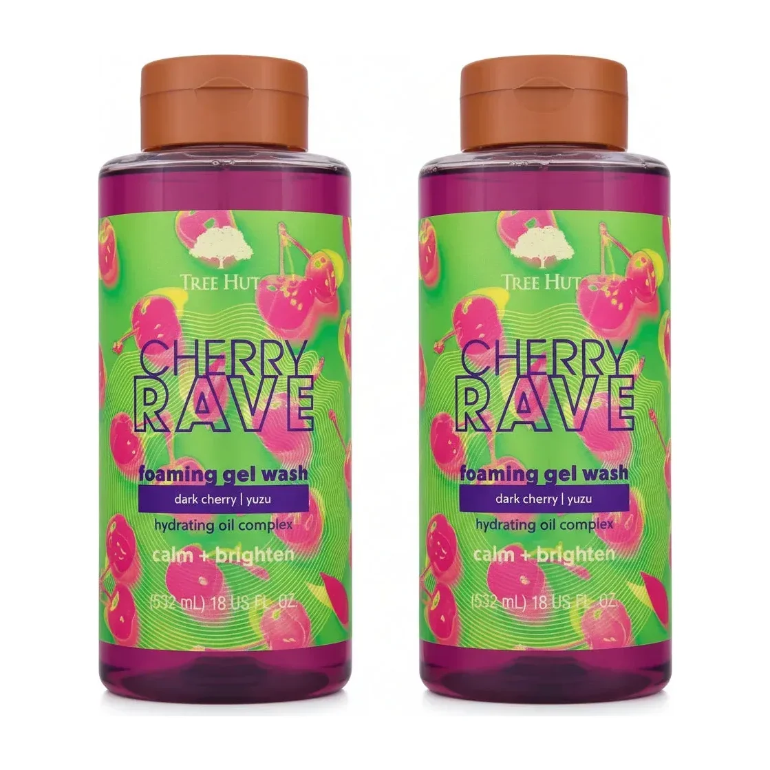 Tree Hut Cherry Rave Foaming Body Wash