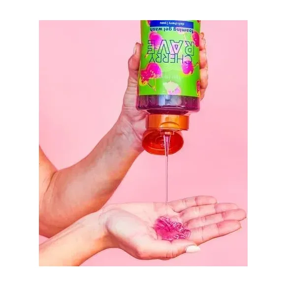 Tree Hut Cherry Rave Foaming Body Wash