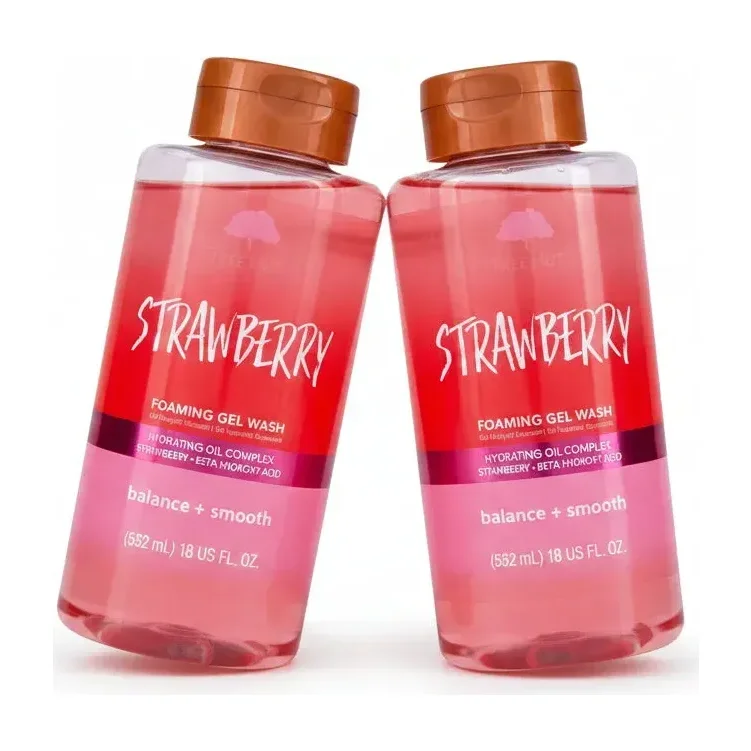 Tree Hut Strawberry Foaming Gel Body Wash (2 pack)