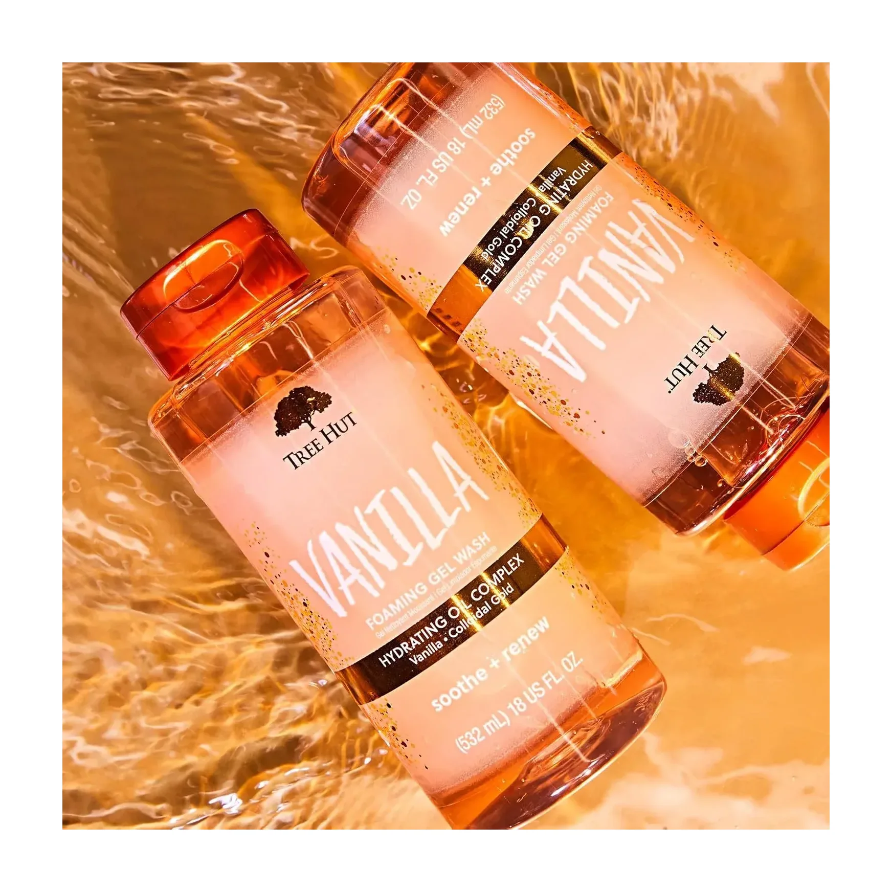 Tree Hut Vanilla Foaming Body Wash,(2 Pack)