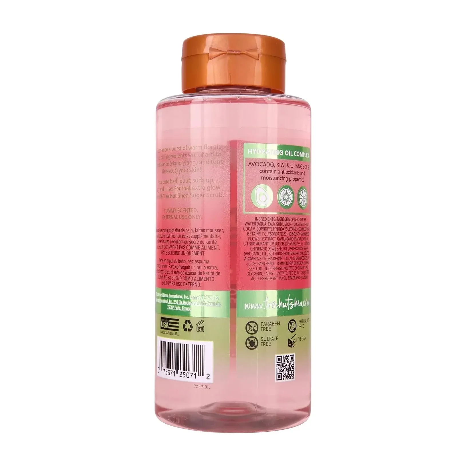 Tree Hut Pink Hibiscus Foaming Body Wash (2 Pack)