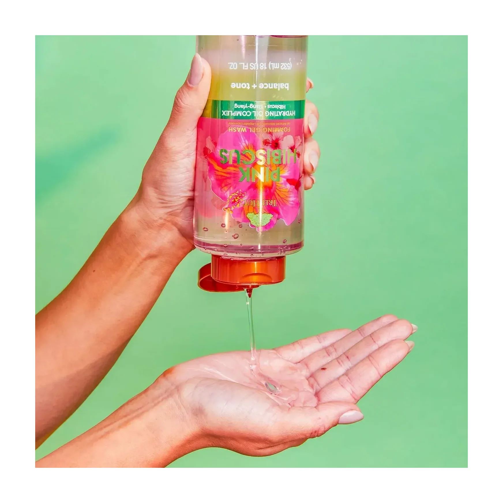 Tree Hut Pink Hibiscus Foaming Body Wash (2 Pack)