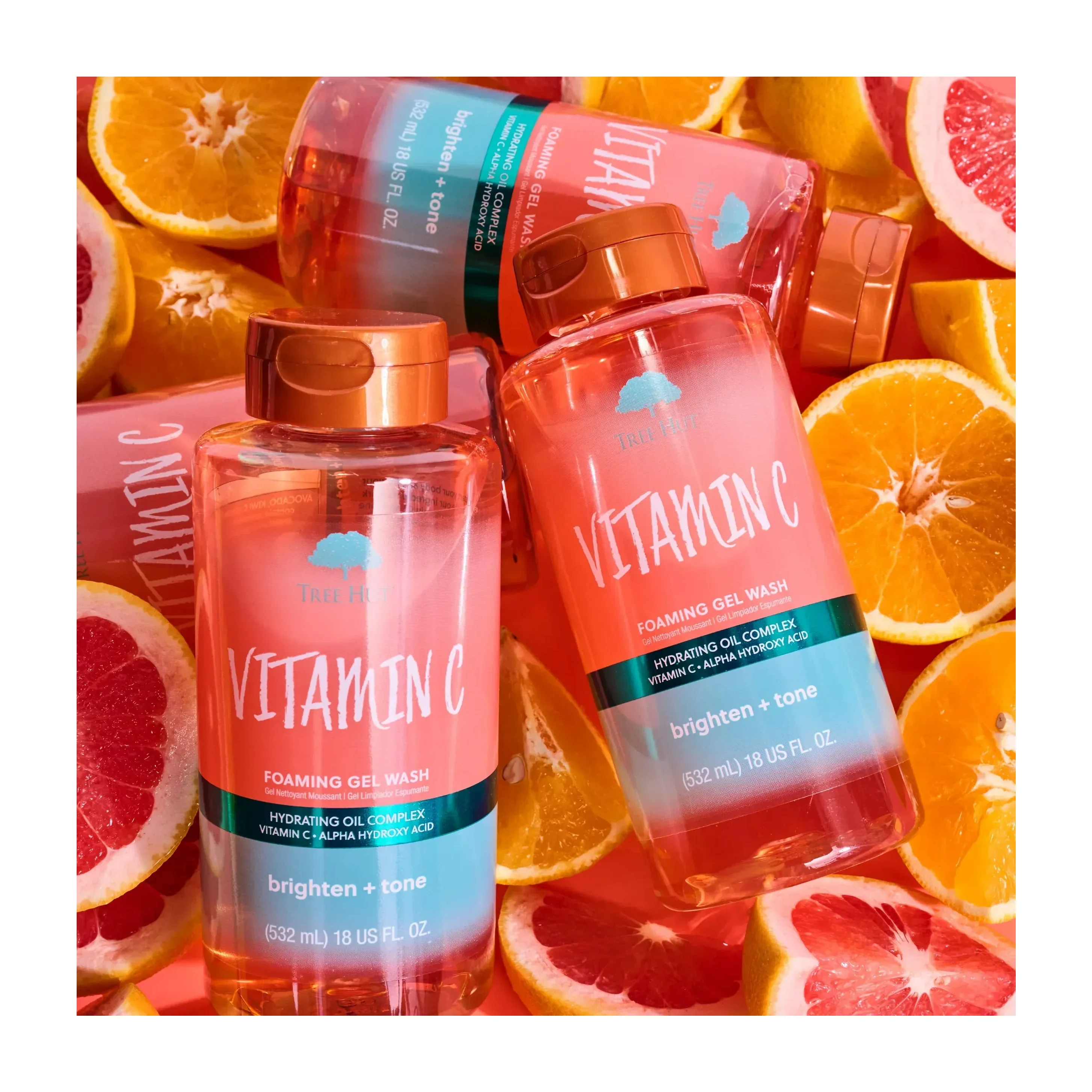 Tree Hut Vitamin C Foaming Gel Body Wash (2 pack)
