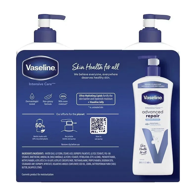 Vaseline Intensive Care Advanced Repair Unscented Body Lotion