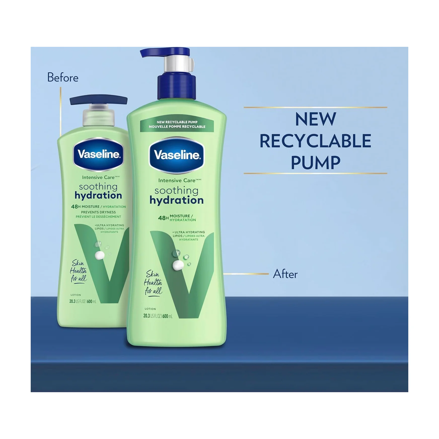 Body Lotion for Dry Skin in Kenya - Vaseline Intensive Care, 3 Pack