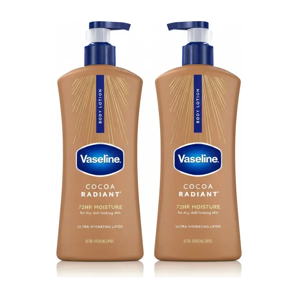 Vaseline Intensive Care Cocoa Radiant Body Lotion, 2 pk