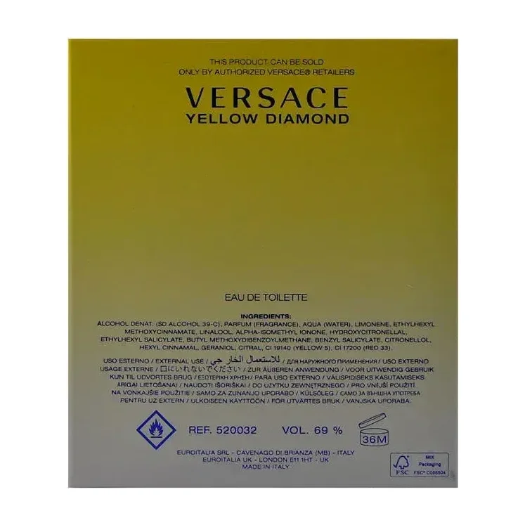 Versace Yellow Diamond Eau de Toilette in Kenya - 90 ml