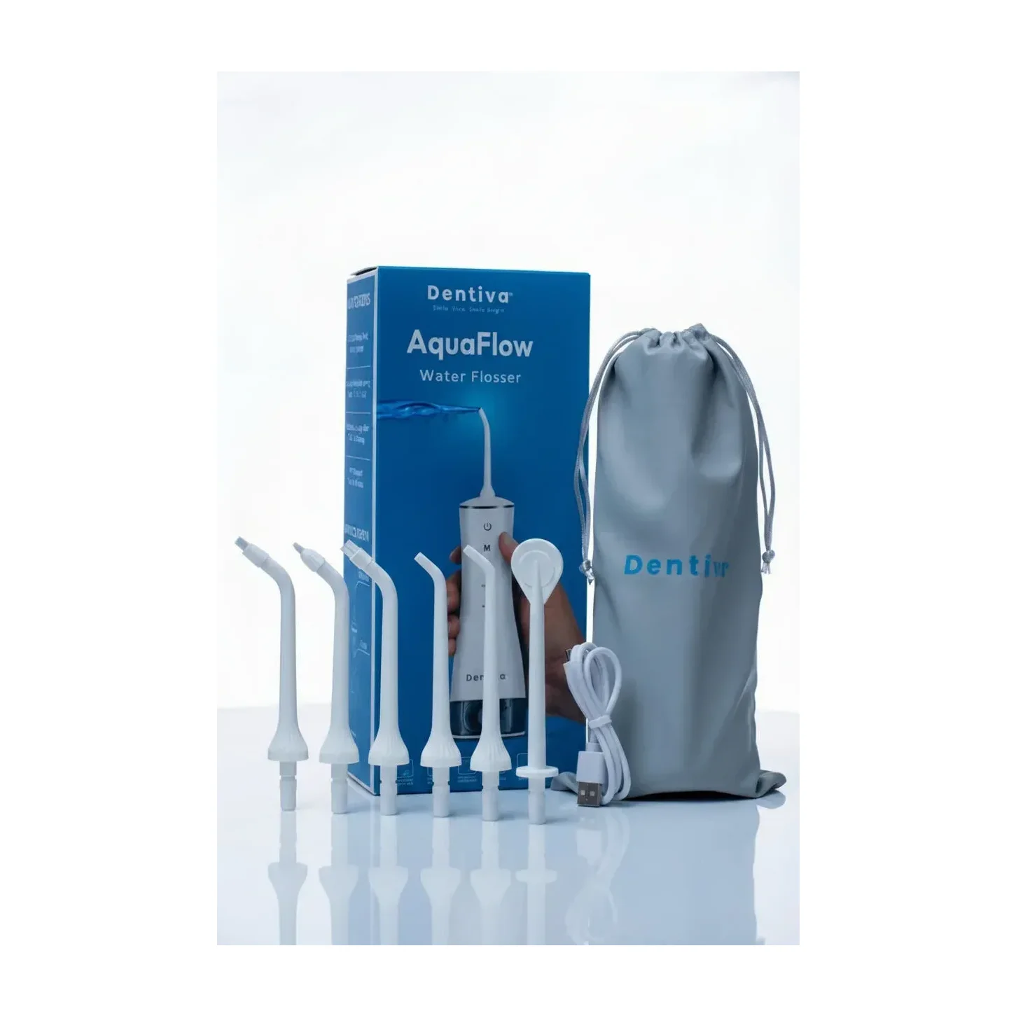 Water Flosser Dentiva AquaFlow Ozone (White)