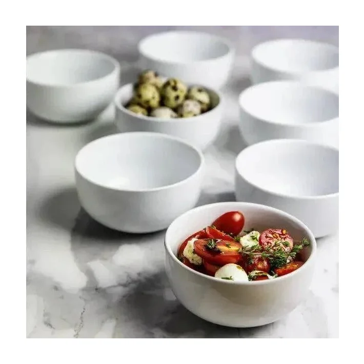 White Porcelain Ramekin Set in Kenya - 8 Piece