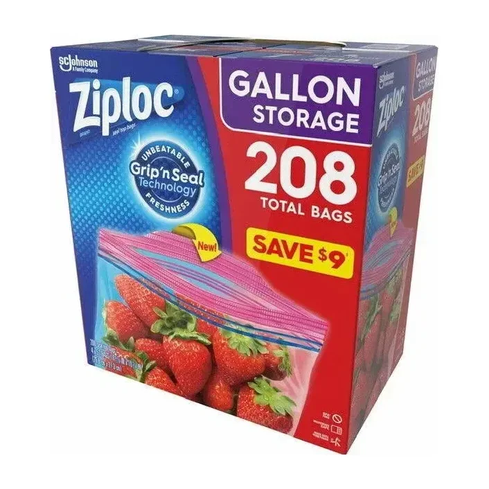 Ziploc Gallon Storage Bags in Kenya - Easy Open Tabs 208 ct