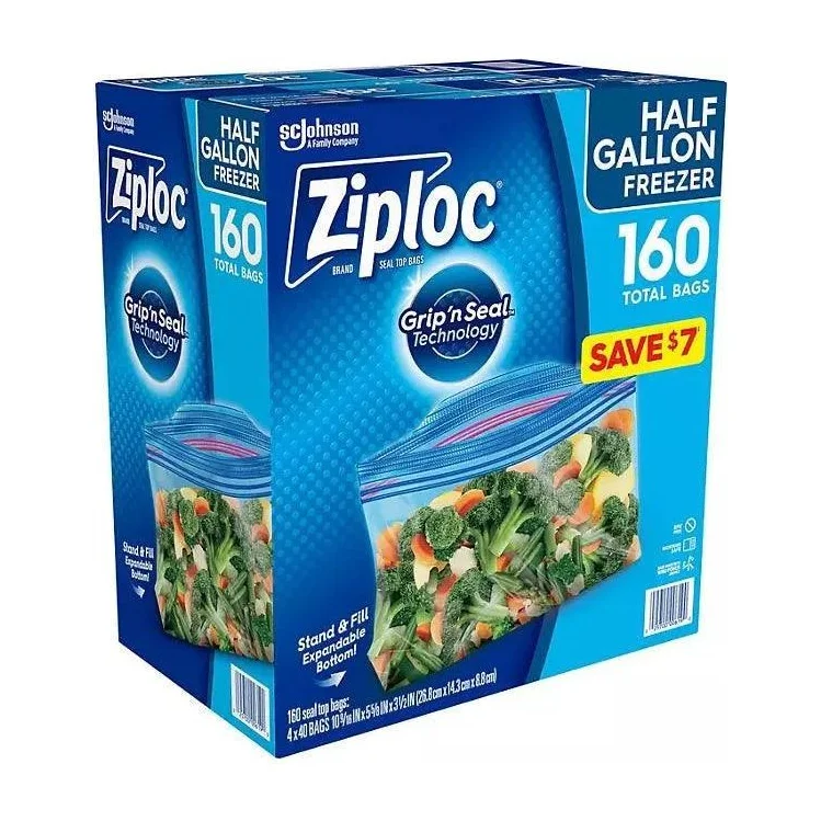 Freezer Bags in Kenya - Ziploc Half Gallon, 160 Count