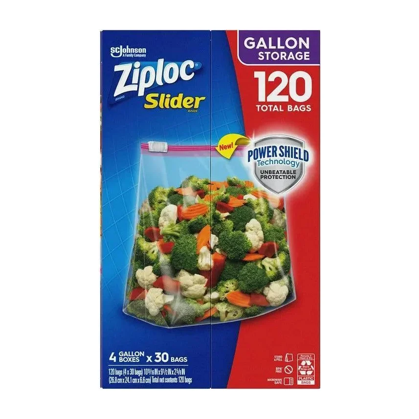Storage Bags in Kenya - Ziploc Slider Gallon, 120 Count