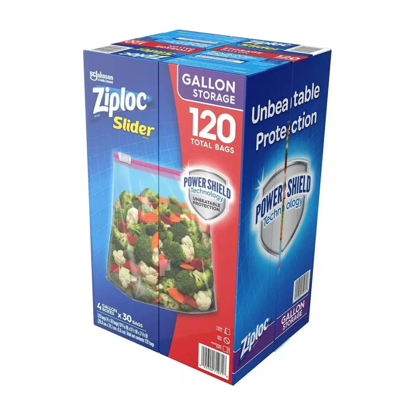 Storage Bags in Kenya - Ziploc Slider Gallon, 120 Count