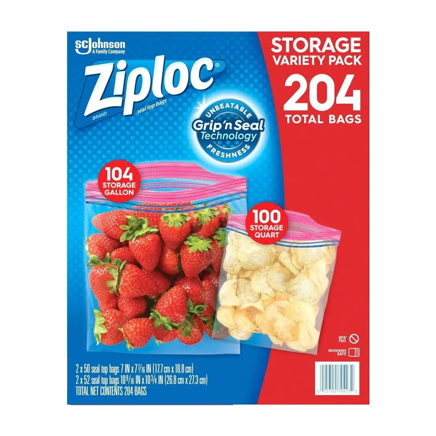 Ziploc Gallon and Quart Storage Bags in Kenya - 204 ct