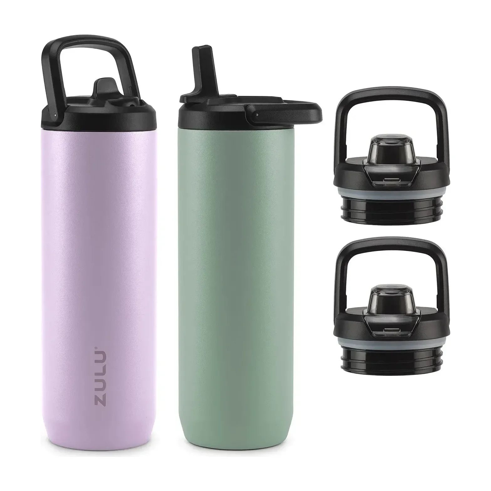 Zulu Base Stainless Steel Water Bottle  (2 Pack)